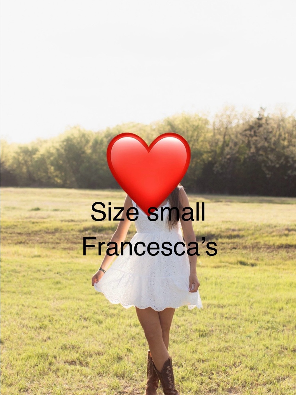 Francesca's Collections White Eyelet Sundress